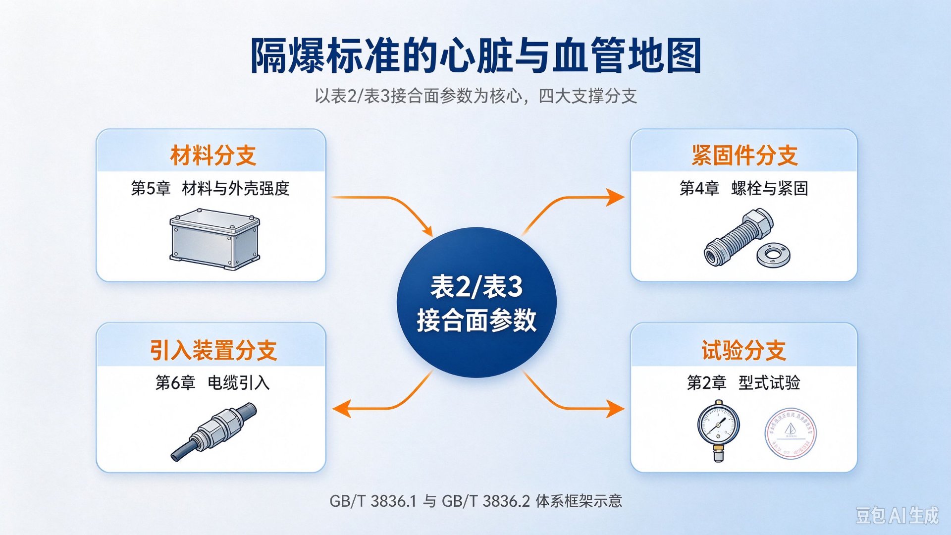 隔爆标准的"心脏与血管"地图