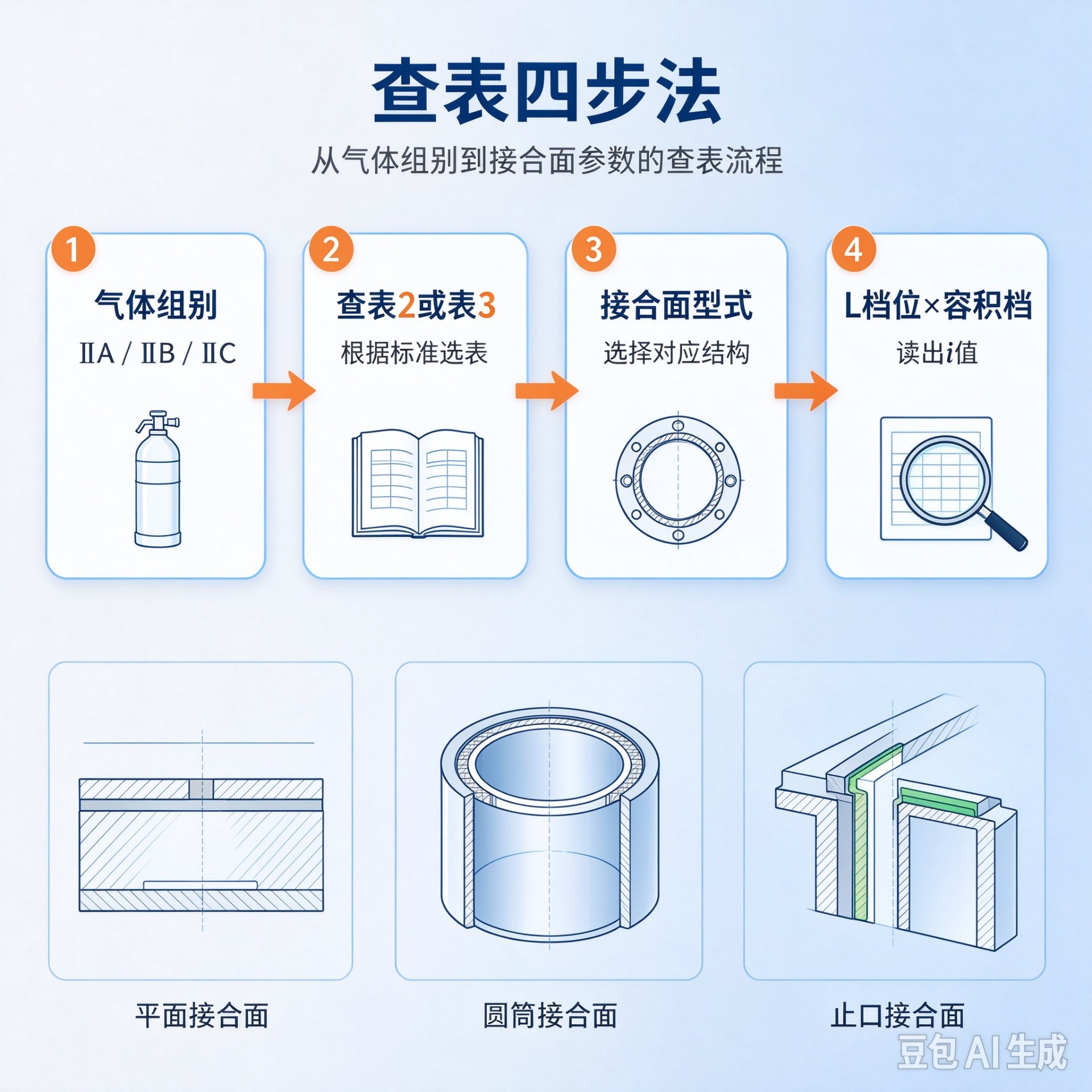 查表四步法流程图