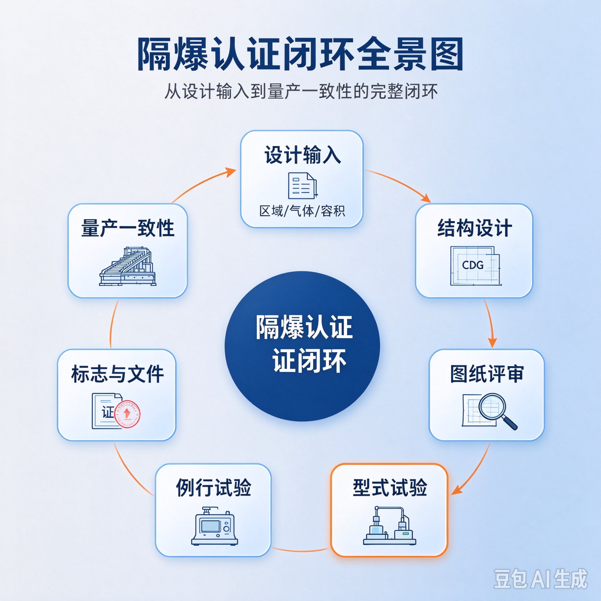 隔爆认证闭环全景图