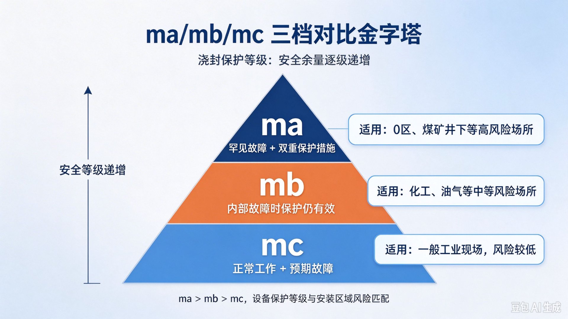 ma/mb/mc 三档对比金字塔