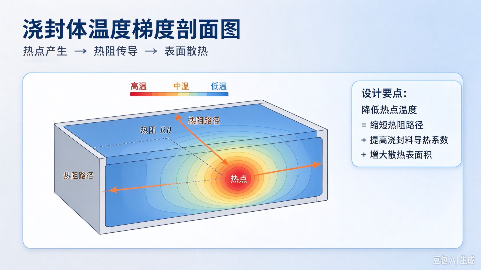 浇封体温度梯度剖面图