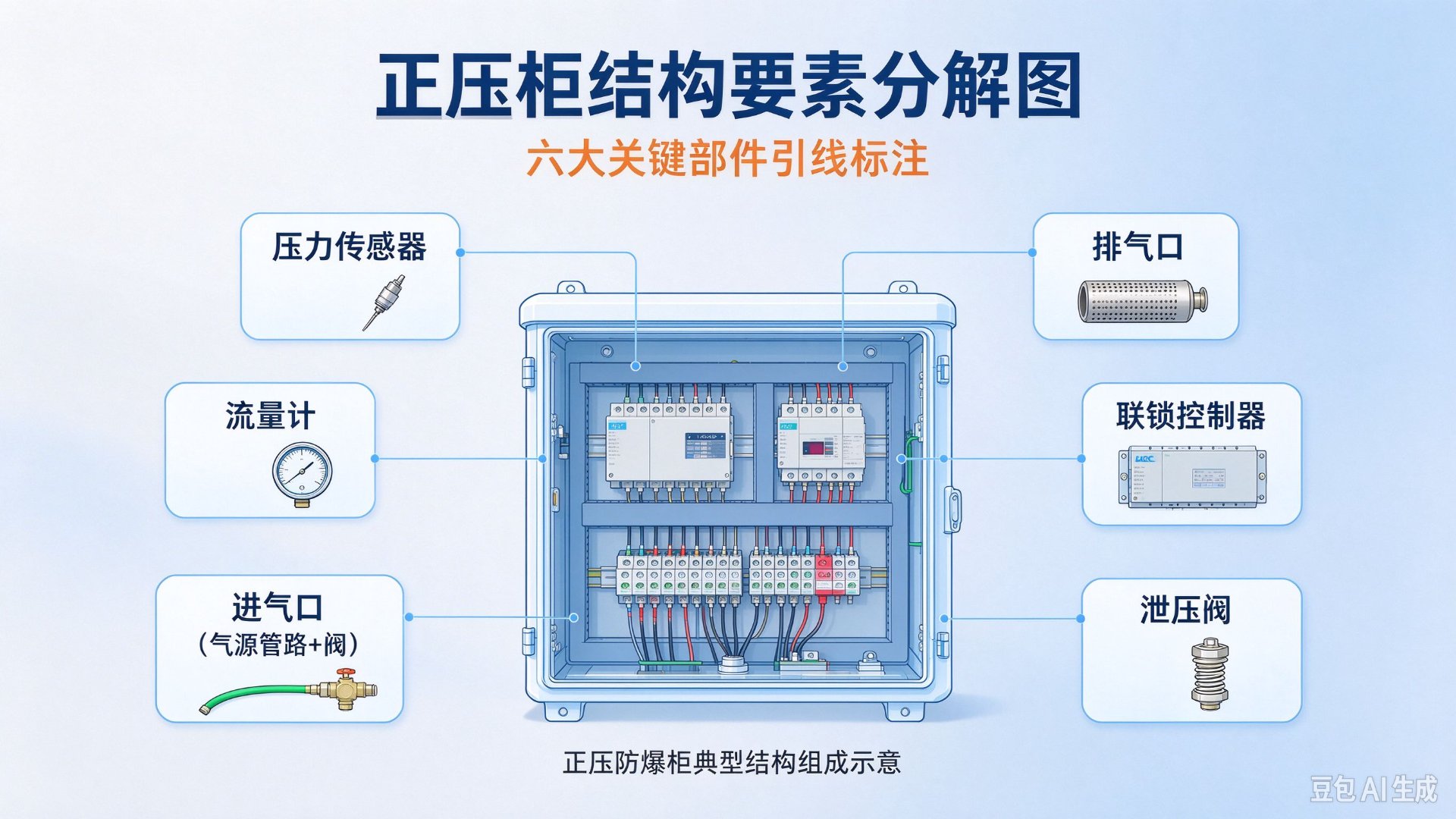 正压柜结构要素分解图