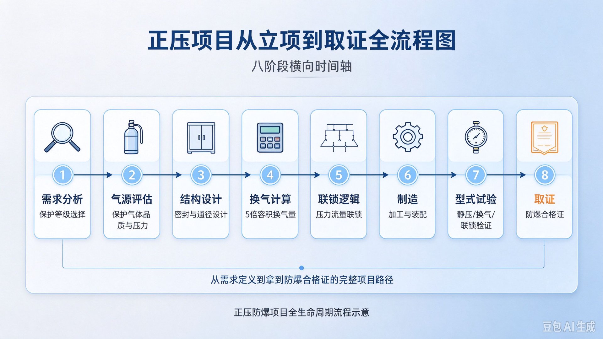 正压项目从立项到取证的全流程图