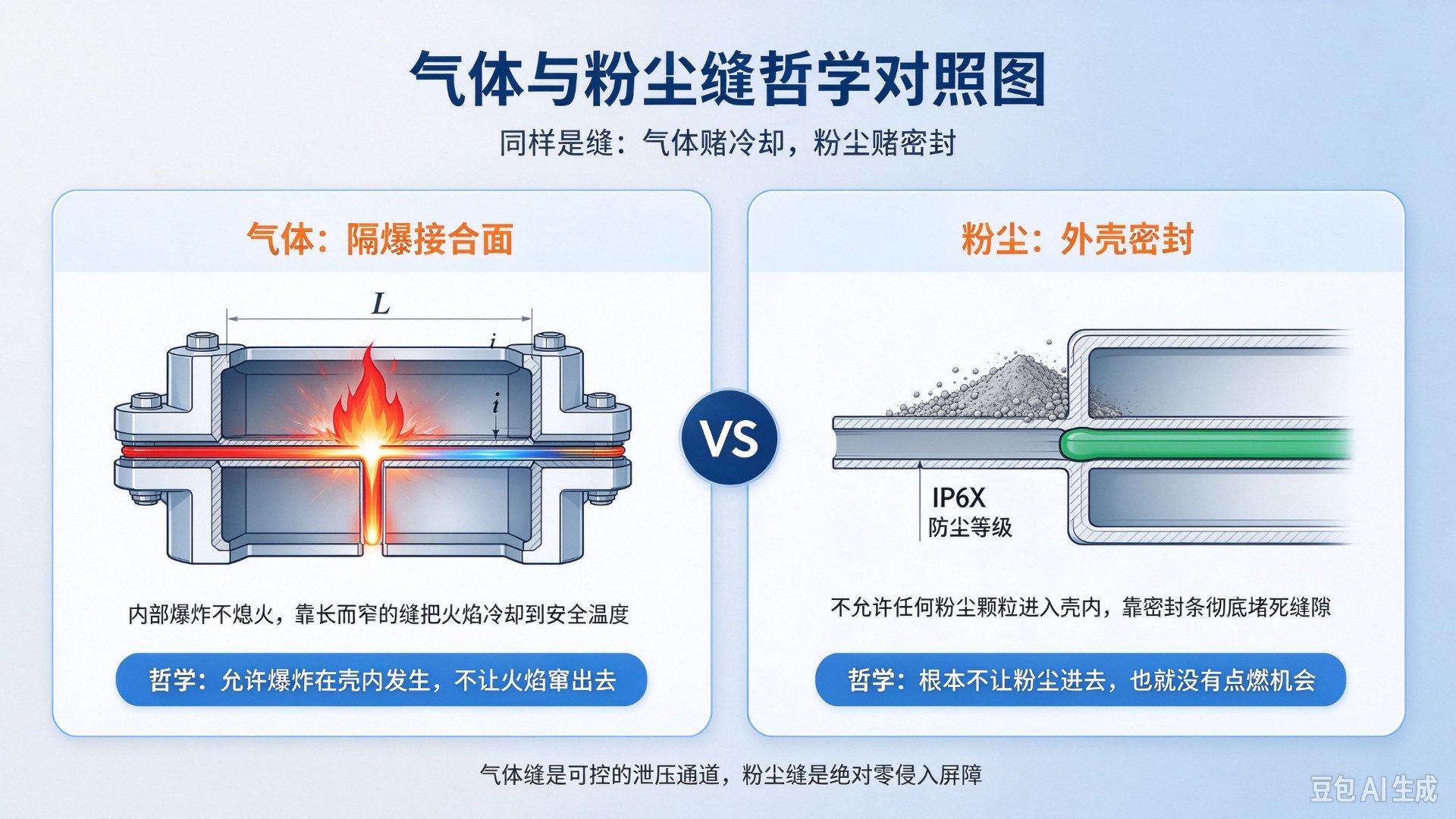 气体与粉尘"缝哲学"对照图